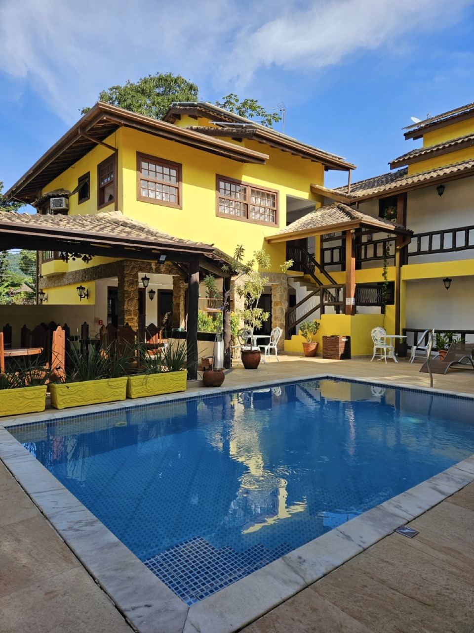 Área externa da Pousada Cicerone em Paraty